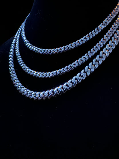 925 Silver Cuban link chains Ready to ship